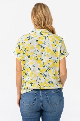 Image showing  Short Sleeve Printed Lemon Camp Shirt