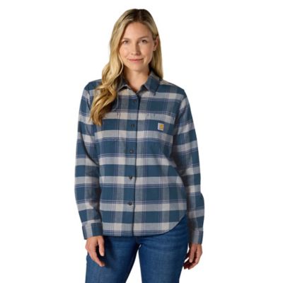 Carhartt Women's Hamilton Relaxed Long Sleeve Plaid Shirt