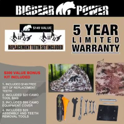 Image showing  Bigbear Power 7 hp Bearclaw Stumpgrinder