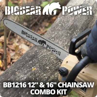 Image showing  1216 in., 2 x 20V Cordless Brushless Chain Saw Kit