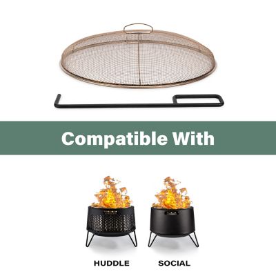 Image showing  Smokeless Fire Pit Metal Screen & Poker