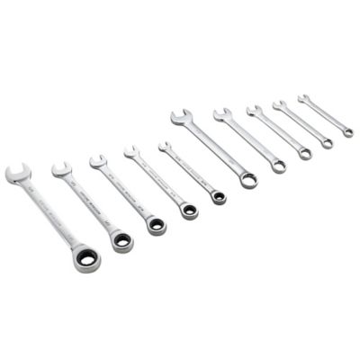 JobSmart Assorted SAE Combination and Ratchet Wrench Set, 10 pc.
