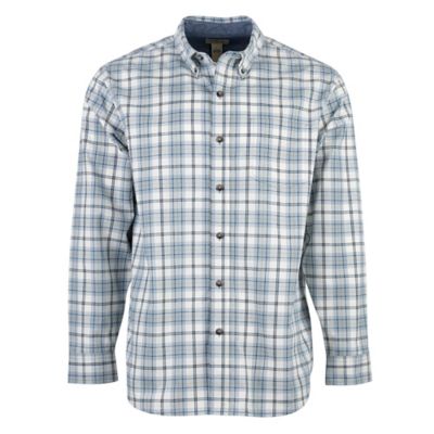 Blue Mountain Men's Oxford Long-Sleeve Button-Down Shirt