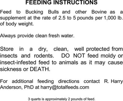 Total Feeds Total Bull Premium Extruded Cattle Feed