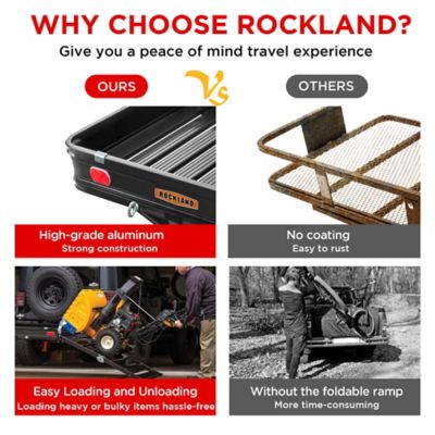 Image showing  Aluminum cargo carrier 60X30in with ramp