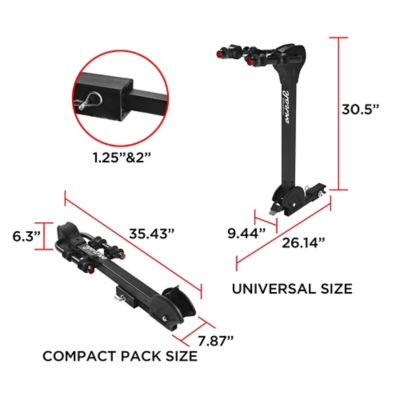 Image showing 7 th Rockland Hitch Mounted 2-Bike Rack