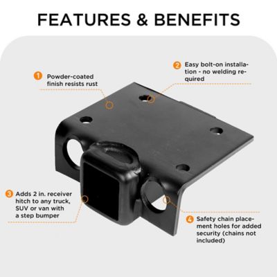 Image showing  3500 lb. Step Bumper Receiver