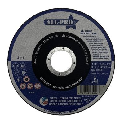 All-Pro Cut-Off Wheel 4 1/2 in., .045 in., 7/8 in., A60Q, T1, 25/BX
