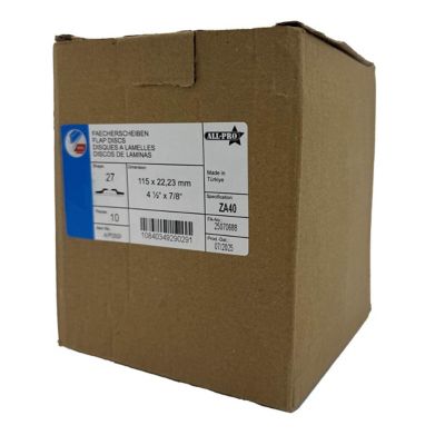 Image showing  Flap Disc, 4 1/2 in., 7/8 in., ZA, T27, 40 Grit, 10/BX