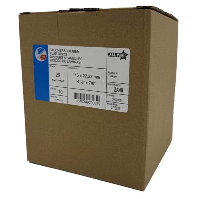 Image showing  Flap Disc, 4 1/2 in., 7/8 in., ZA, T29, 40 Grit, 10/BX