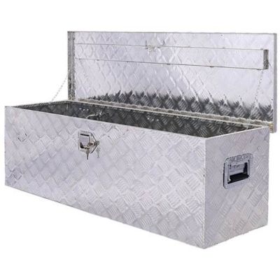 Image showing  48 in. Aluminum Truck Bed Tool Box with Lock Keys, silver