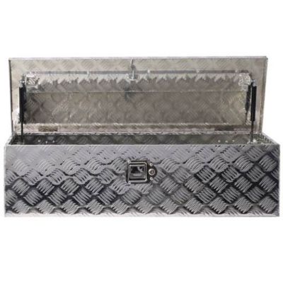 Image showing  39 in. Aluminum Truck Bed Tool Box with Lock, Silver
