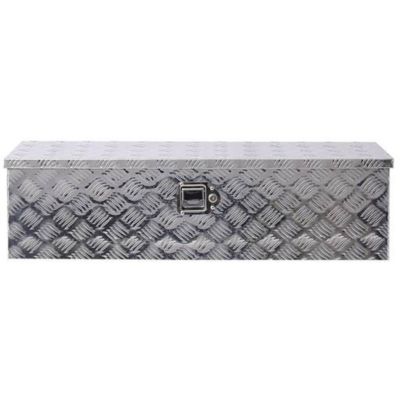 Image showing  39 in. Aluminum Truck Bed Tool Box with Lock, Silver