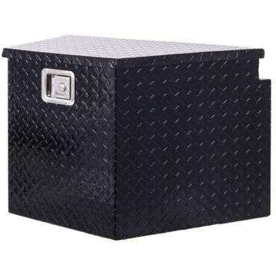 TMB 29 in. Aluminum Truck Bed Tool Box with Lock Keys, Black