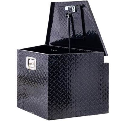 Image showing  29 in. Aluminum Truck Bed Tool Box with Lock Keys, Black