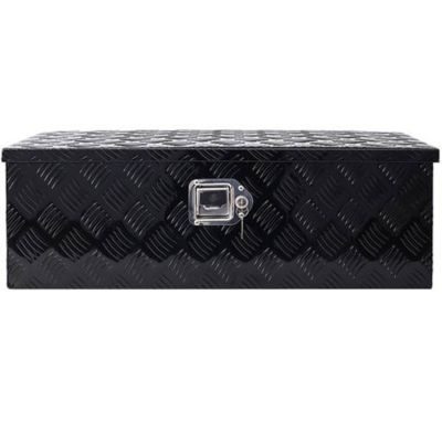 TMB 30 in. Aluminum Truck Bed Tool Box with Lock Keys, Black