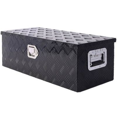 Image showing  30 in. Aluminum Truck Bed Tool Box with Lock Keys, Black