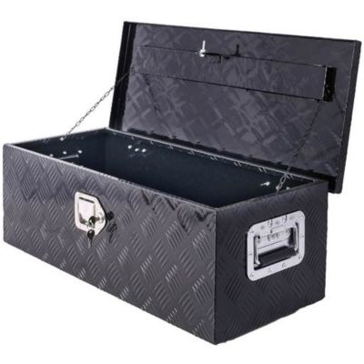 Image showing  30 in. Aluminum Truck Bed Tool Box with Lock Keys, Black