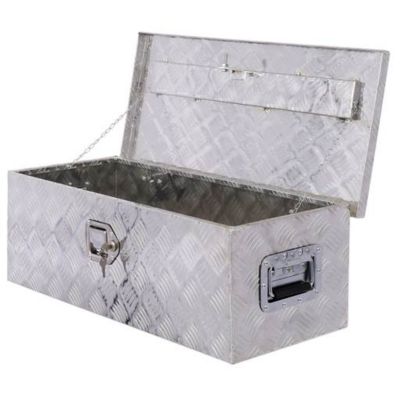 Image showing  30 in. Aluminum Truck Bed Tool Box with Lock Keys, silver