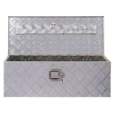 Image showing  30 in. Aluminum Truck Bed Tool Box with Lock Keys, silver