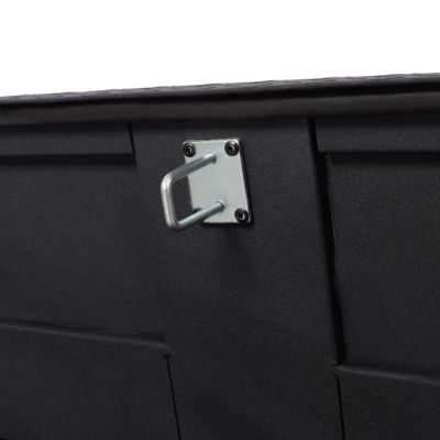 Image showing 6 th TMB 46 x 18 x 14.5in. Heavy Duty Steel Trailer Tongue Box, 6.7 CUFT Capacity, Lock and Keys, Black