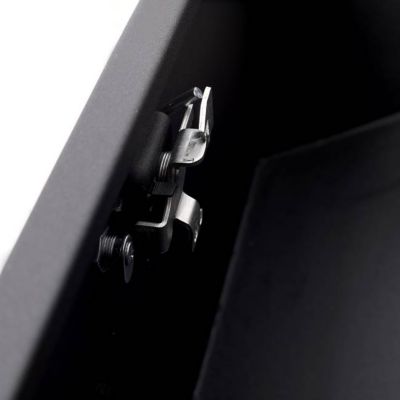 Image showing 8 th TMB 46 x 18 x 14.5in. Heavy Duty Steel Trailer Tongue Box, 6.7 CUFT Capacity, Lock and Keys, Black