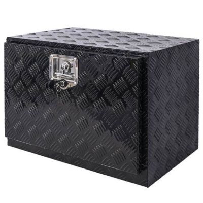 Image showing  24 in. Aluminum Truck Bed Tool Box with Lock Keys, Black