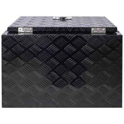 Image showing  24 in. Aluminum Truck Bed Tool Box with Lock Keys, Black