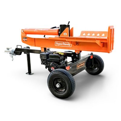 SuperHandy 27 Ton 223cc Gas Powered Full Beam Log Splitter w/Vertical/Horizontal Operation and Auto Return Valve