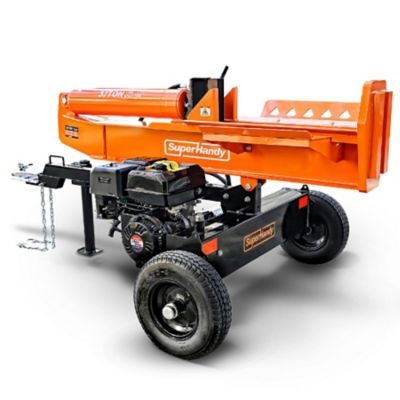 SuperHandy 37 Ton 389 cc Gas Powered Full Beam Log Splitter w/Vertical/Horizontal Operation and Auto Return Valve