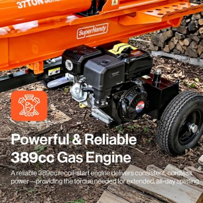 Image showing  37 Ton 389 cc Gas Powered Full Beam Log Splitter w/Vertical/Horizontal Operation and Auto Return Valve