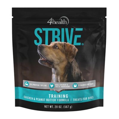 4health Strive Training Treats for Dogs, Chicken & Peanut Butter Flavor, 20 oz.