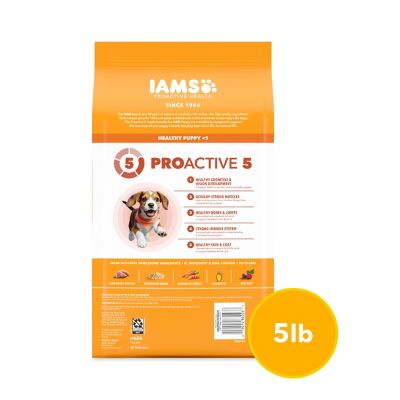 Image showing  ProActive Health Healthy Puppy Chicken and Whole Grain Recipe Dry Dog Food, 5 lb. Bag