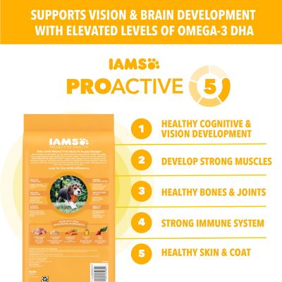 Image showing  ProActive Health Healthy Puppy Chicken and Whole Grain Recipe Dry Dog Food, 5 lb. Bag