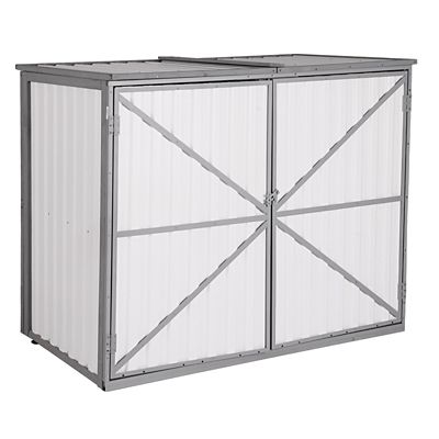 Aivituvin Plastic Storage Shed, Strong Metal Frame