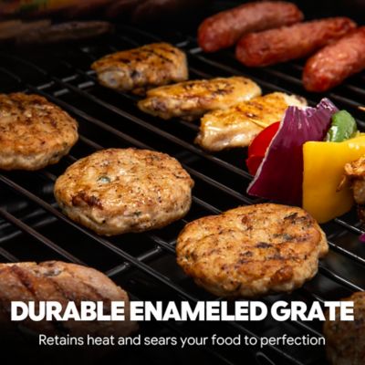 Image showing 5 th Feasto 2-Burner Propane Grill, 26,500 BTU Compact BBQ with Side Shelves, Ideal for Balcony, Small Patio & Tailgating