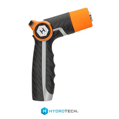Image showing 1 th HydroTech Heavy Duty Twist Max-Flow Zinc Nozzle with Thumb Control, Orange