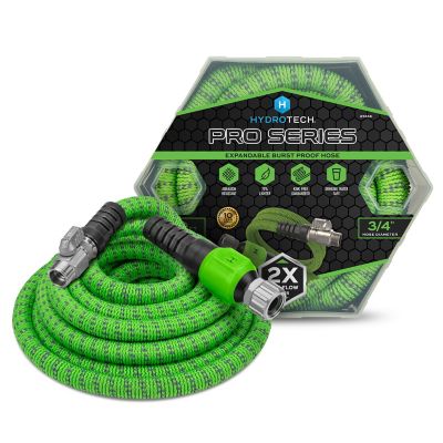 HydroTech 3/4 in. x 50 ft. ProSeries Expandable Max-Flow Hose, Green