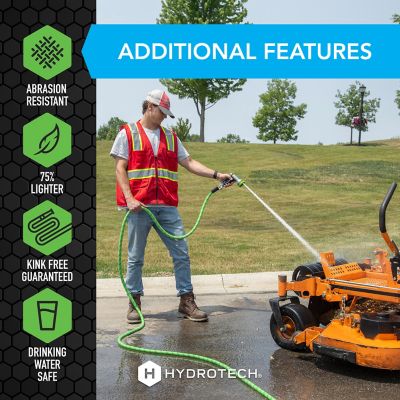 Image showing 6 th HydroTech 3/4 in. x 50 ft. ProSeries Expandable Max-Flow Hose, Green