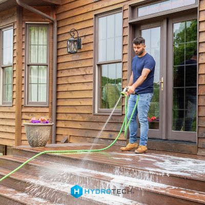 Image showing 8 th HydroTech 3/4 in. x 50 ft. ProSeries Expandable Max-Flow Hose, Green