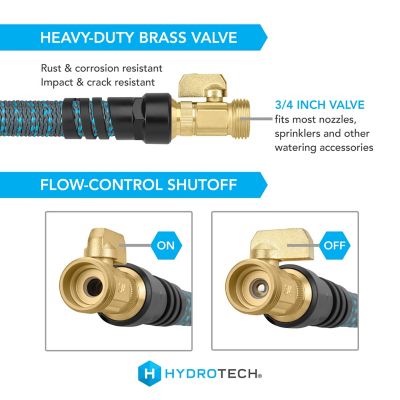 Image showing 2 th HydroTech 5/8 in. x 25 ft. Expandable Burst Proof Hose, Blue