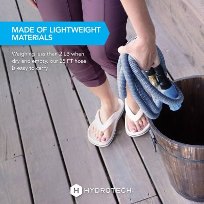 Image showing 4 th HydroTech 5/8 in. x 25 ft. Expandable Burst Proof Hose, Blue