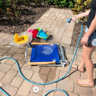 Image showing 7 th HydroTech 5/8 in. x 25 ft. Expandable Burst Proof Hose, Blue