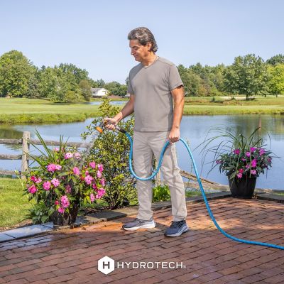 Image showing 9 th HydroTech 3/4 in. x 25 ft. Proseries expandable Max-Flow Hose, Blue