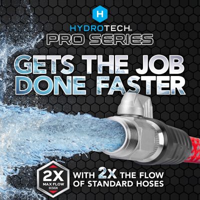 Image showing 3 th HydroTech 3/4 in. x 200 ft. ProSeries Expandable Max-Flow Hose, Red