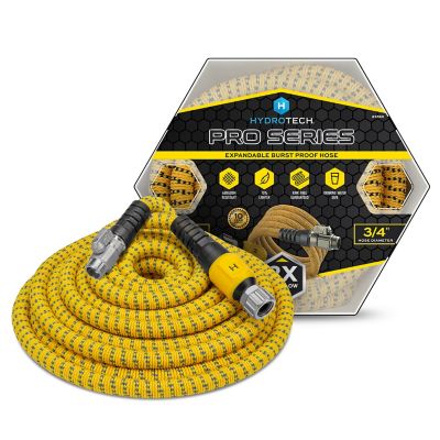 HydroTech 3/4 in. x 100 ft. ProSeries Expandable Max-Flow Hose, Yellow