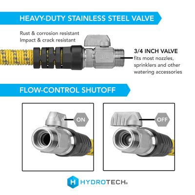 Image showing 2 th HydroTech 3/4 in. x 100 ft. ProSeries Expandable Max-Flow Hose, Yellow