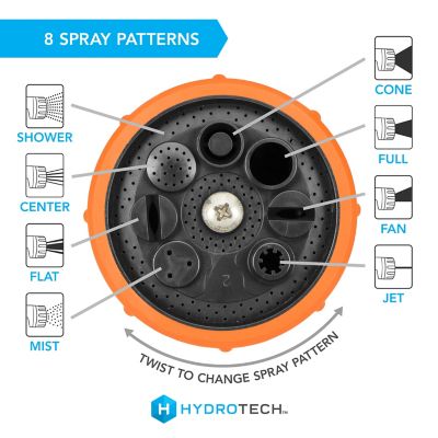 Image showing 5 th HydroTech Heavy Duty Fireman's 8 Pattern Nozzle