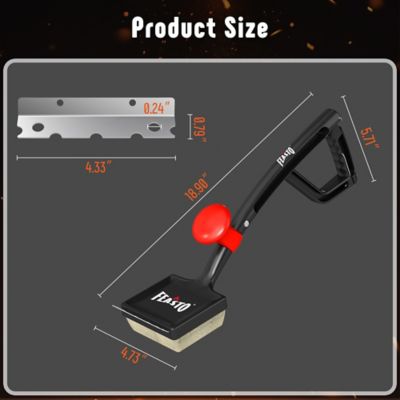 Image showing  6-in-1 Replaceable Head Grill Brush & Scraper Multi-Function BBQ Cleaning Tool for All Outdoor Grills