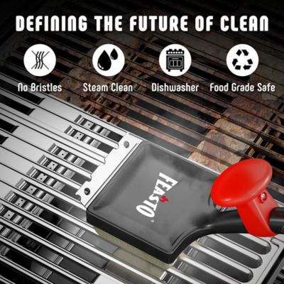 Image showing  6-in-1 Replaceable Head Grill Brush & Scraper Multi-Function BBQ Cleaning Tool for All Outdoor Grills